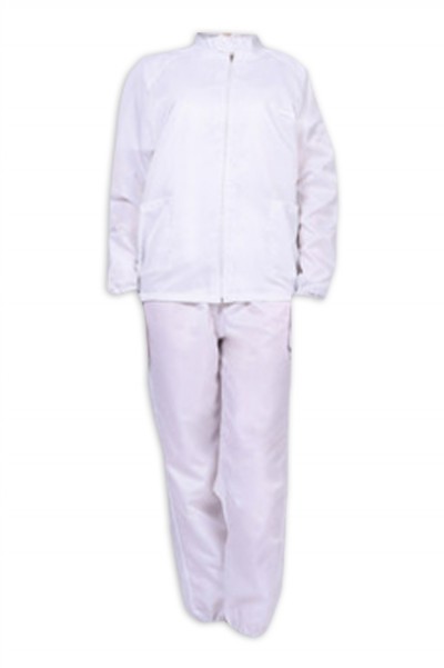 SKPC012 order dustproof working suit suit dust-free suit separate hooded suit anti-static suit isolation suit industrial protective suit can be used for many times to prevent epidemic FDA Qualified Manufacturer Certification  Disposable sanitary articles, front view